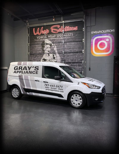 Grays Appliance Van Wraps North Shore