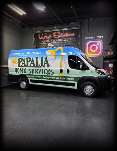 Papalia Home Services Van Customization Wraps North Shore