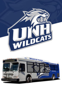UNH Wildcats Bus Wraps Boston
