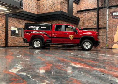 fire truck vehicle wrap