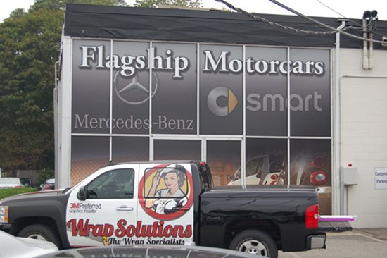 auto dealership exterior wraps